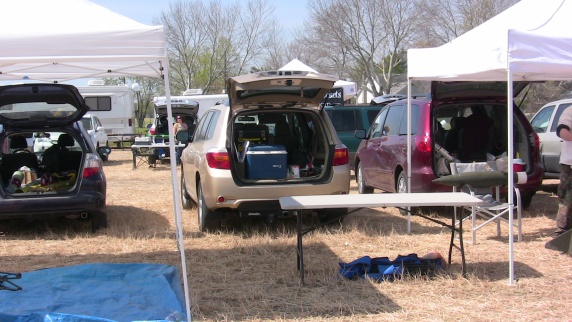 Our spot along the
        flight line