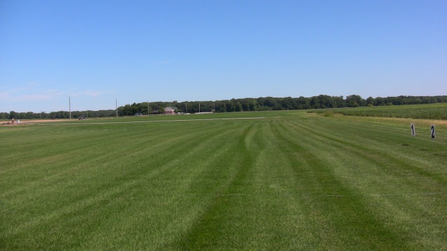 The vast sod fields at the
        farm