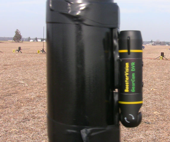 Closeup of rocket camera