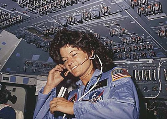 Sally Ride, first
        American woman in space