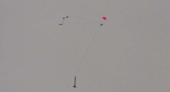 Shaken, Not Stirred ejecting its main parachute