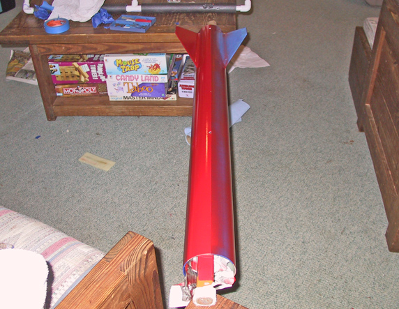 Red Painted sustainer drying